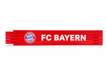 FC Bayern München Zollstock 2 m Rot aus Holz